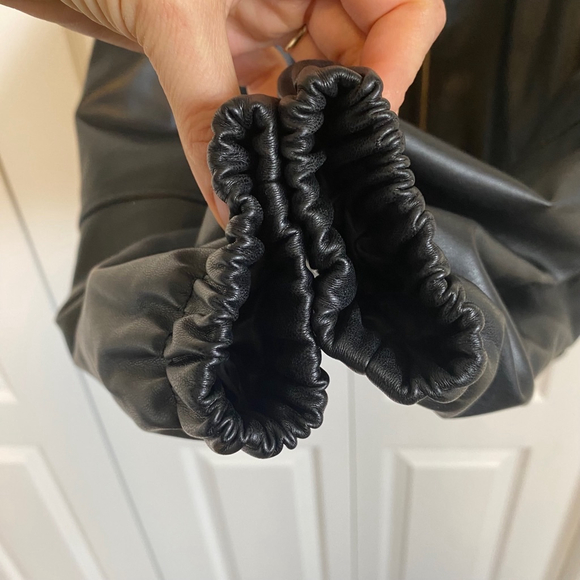 Garage Jackets & Coats Womens Garage Cropped Black Faux Leather